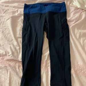 Navy 3/4 Lululemon Leggings